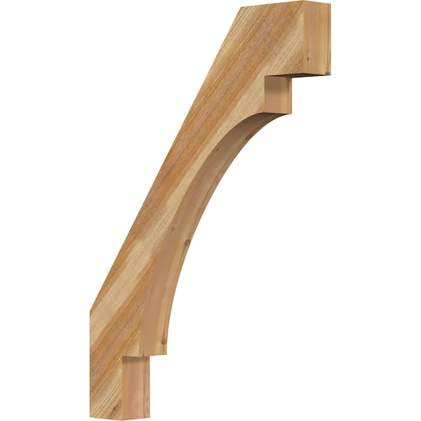 Ekena Millwork 4"W x 28"D x 40"H Merced Rough Sawn Knee Brace, Western Red Cedar BRC04X28X40MRC00RWR - main